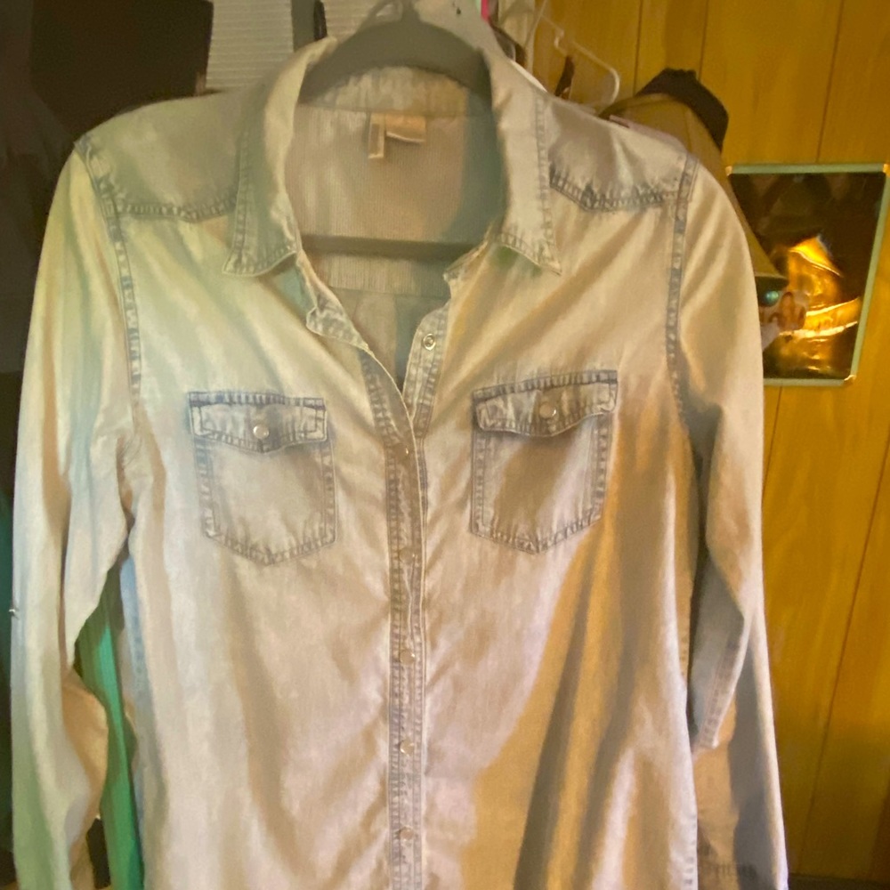 Light wash Denim Top